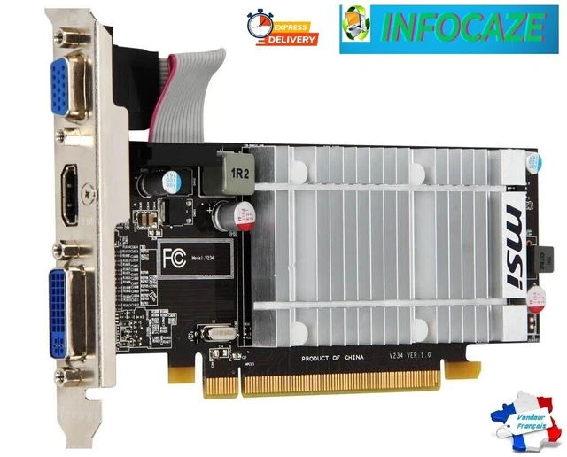 Carte Graphique ATI Radeon HD5450 – 512 Mo DDR3, Modèle 109-B89031-00B, Occasion Fonctionnelle