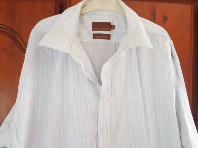 Marks and Spencer collezione 47cm 18.5" blue and purple striped shirt
