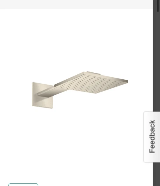 Axor ShowerSolutions 1.75 GPM Square Multi Function Rain Shower Head 35311821