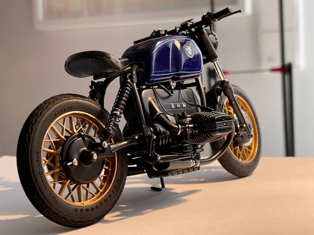 BMW R100RS BOPPER Unikat - Motorradmodell, Built Scale model 1:12 EUR ...