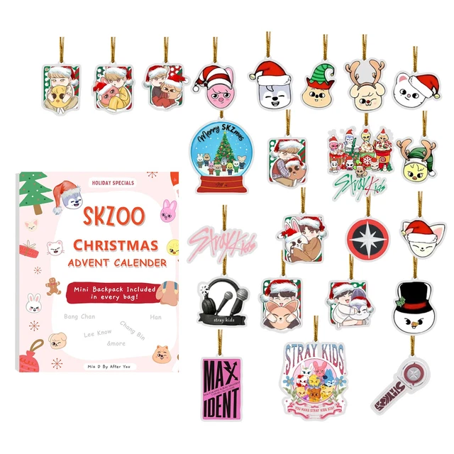 STRAY KIDS SKZOO Adventskalender 2025 Weihnachten Countdown Kalender 2D ...
