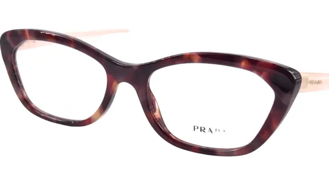 PRADA VPR03Q Women's Plastic Eyeglass Frame UE0-1O1 Violet Havana 54-18 w/Case