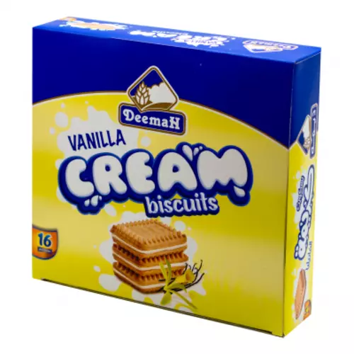 Biscuits fourrés à la vanille 16 x 21G DEEMAH