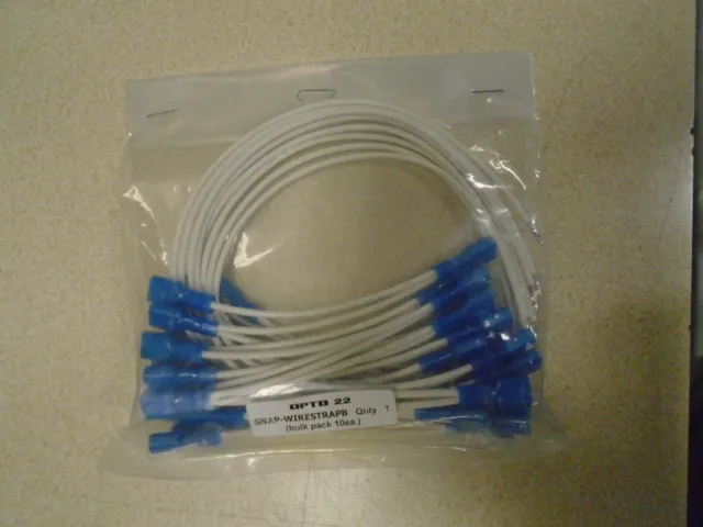 Brand new in sealed bag OPTO 22 SNAP-WIRESTRAPB set of 10 wire connectors