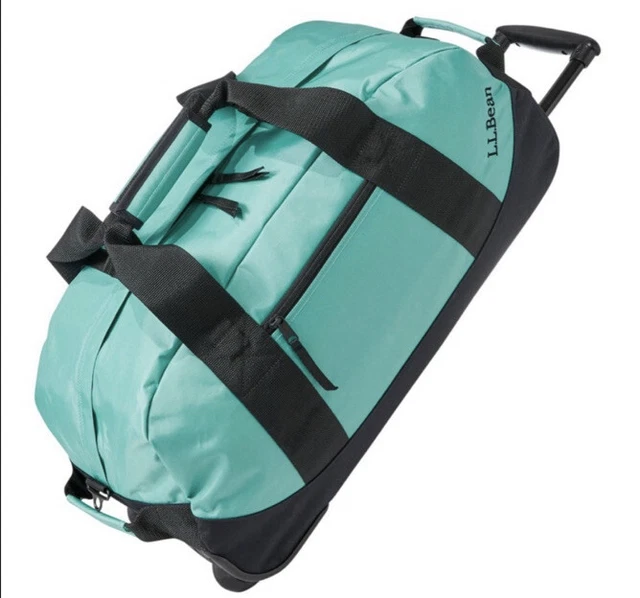 LL Bean Adventure Rolling Duffle Bag - Medium Blue 2