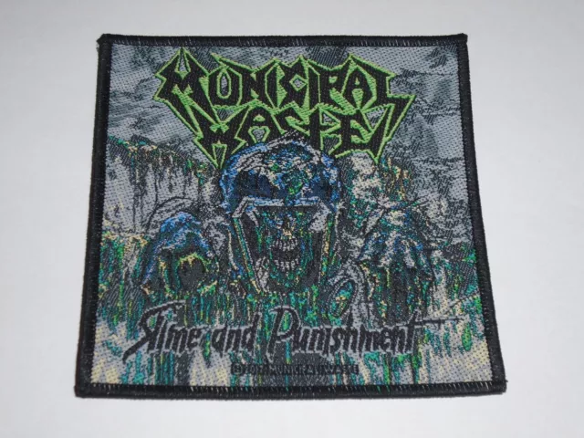 Municipal Waste Slime And Punishment Woven Patch