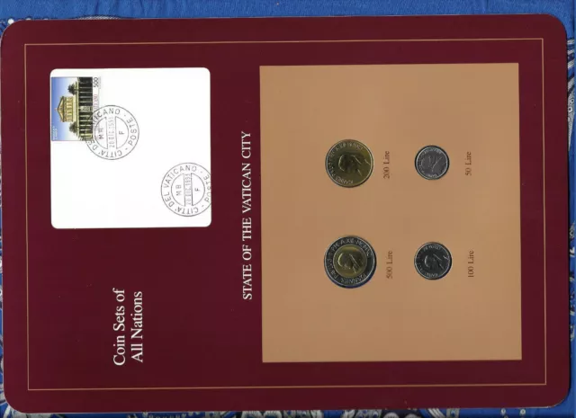 Coin Sets of All Nations Vatican w/card 1991-1992 UNC 20DIC1993