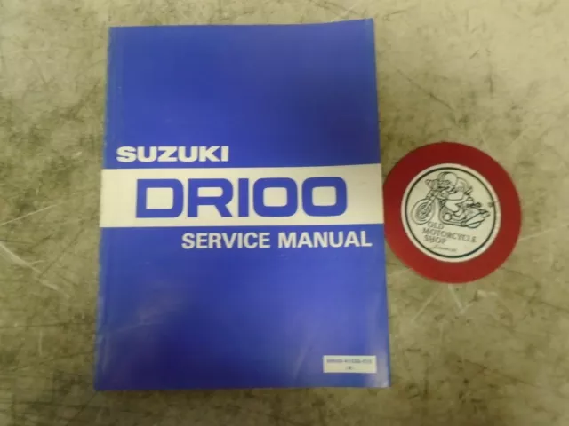 SUZUKI DR100 SERVICE MANUAL No. 99500-41030-01E