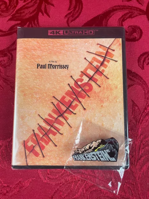 FLESH FOR FRANKENSTEIN (2022) Vinegar Syndrome, 4K, Paul Morrissey, Enamel Pin