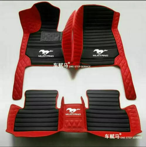 Fit For Ford Mustang All Models Luxury Custom Waterproof Floor Mats Trunk Mats