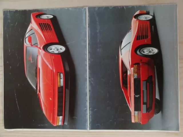 CATALOGUE  ORIGINAL FERRARI TESTAROSSA n°326/84 édition 10M/10/84  BON ETAT