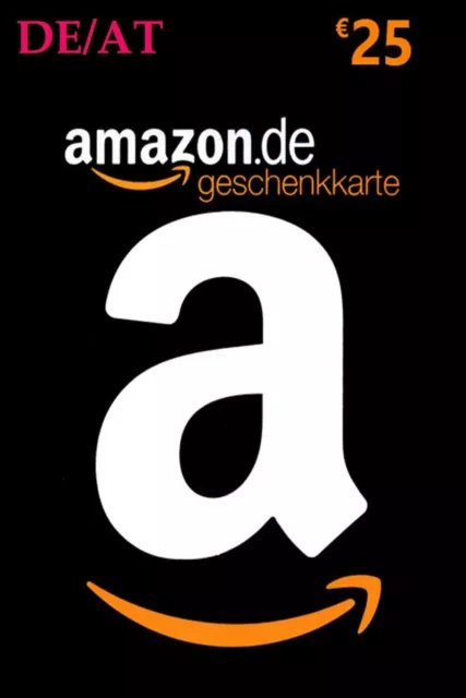 Amazon Gutschein 25 Euro (25€) Card Geschenkkarte Digital Code - [DE/AT]