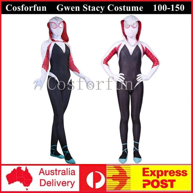 Into Spider-man Durable The Verse Gwen Stacy Cosplay Outfit Con Puntadas Perfectas Para Niños I.1197465372