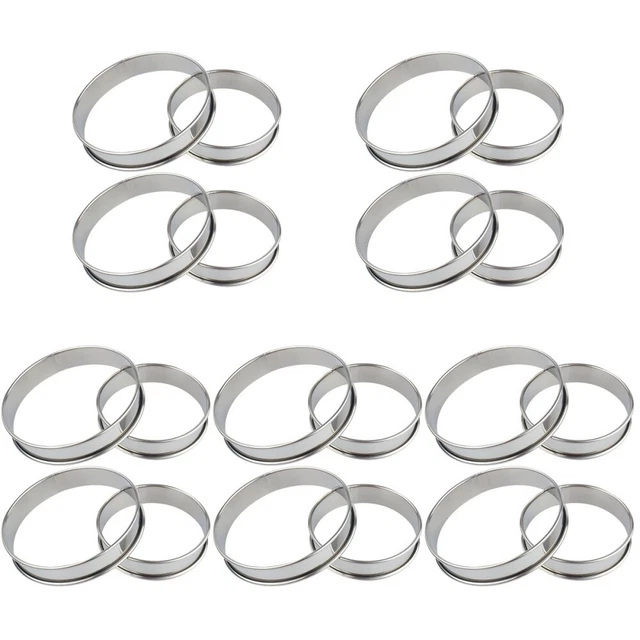 20 piezas anillos de pizza reutilizables anillos de pastelería multifunción para hornear pastel doméstico R