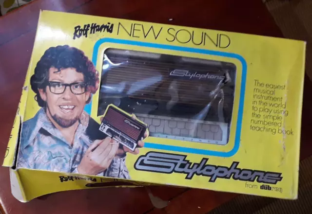 Vintage Rolf Harris Wood Effect Stylophone In Tidy Box Not Working. Dubreq