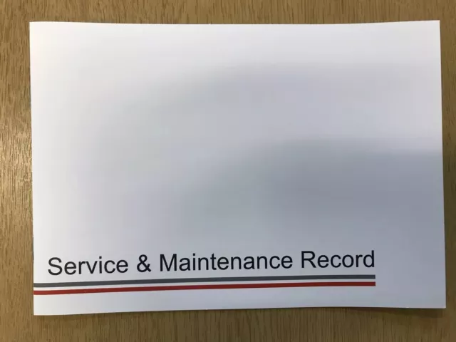 Vauxhall Service Book All Models Covered Blank Brand New Service Book**