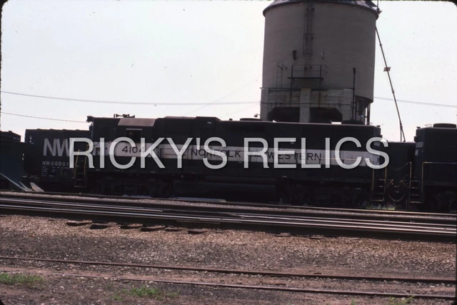 Original Slide N&W #4104 EMD GP38AC Norfolk Western Frankfort IN 1985 Coaling Tr
