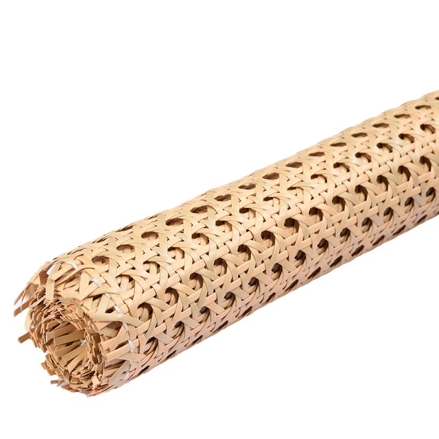 DAZZLEEX 1 Roll Caning Material, Black Rattan Mesh Roll Sheet Webbing