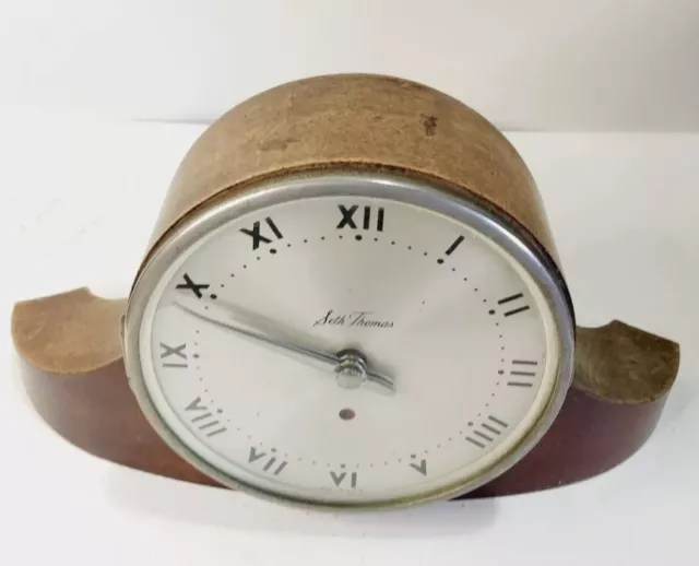 Vintage Seth Thomas Electric Mantle Clock Wooden Parts Repair