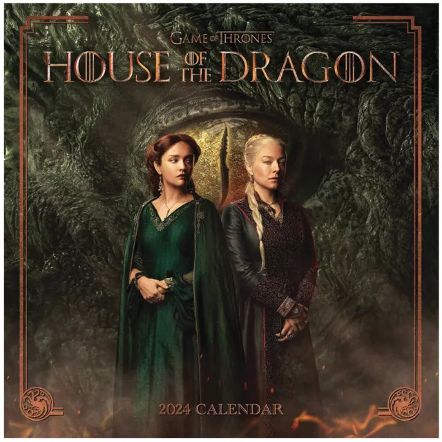 HOUSE OF THE Dragon Square Calendar 2025 Official Merchandise Great