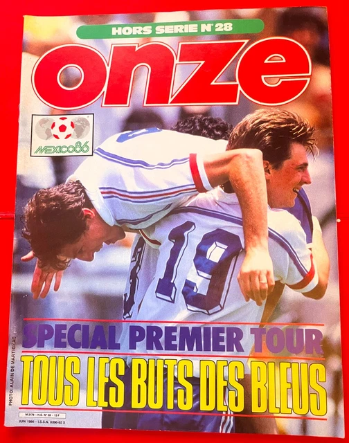 FOOTBALL ONZE HS n°28 COUPE DU MONDE 1986 1ER TOUR EN COULEUR L'EQUIPE
