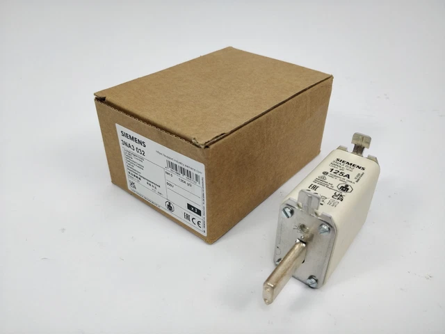 Siemens 3NA3032 LV Hrc Fusible Élément 125 A 500 V NH0 3 Scp
