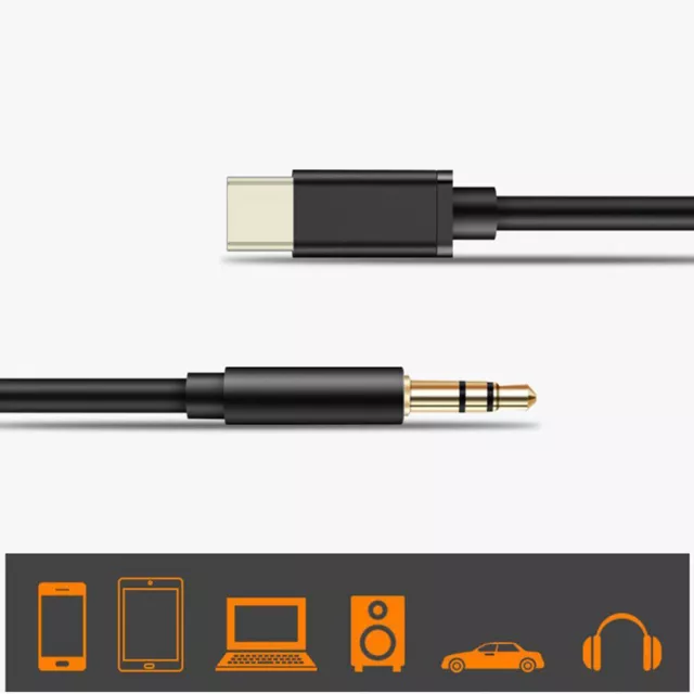 USB C Aux Kabel zu Klinke 3,5mm Audio USB C Adapter für Samsung, Huawei Stereo 2