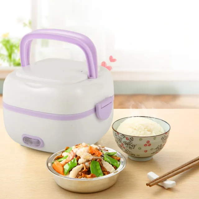 Reiskocher Mini Rice Cooker 1Liter mit Warmhaltefunktion 200W Kocher Lunchbox 🔥