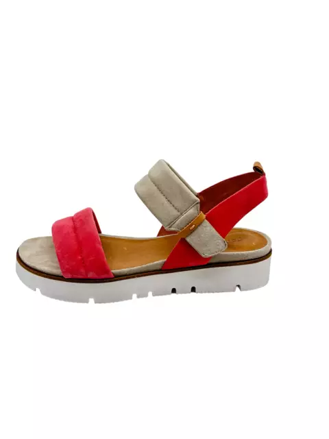 GENTLE SOULS WOMENS Lavern Puff Sandals Coral Multi 5.5M 62.93
