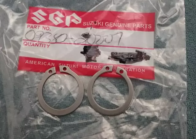 Qty 2 New Suzuki 09380-20007 Transmission Circlip B100P B105P Kt120