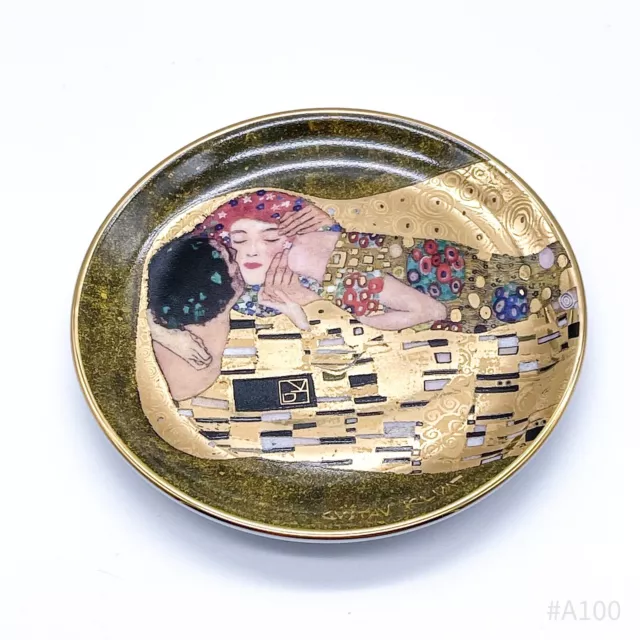 Goebel Artis Orbis Gustav Klimt „Der Kuss“ Wandteller Dekoteller Teller - 9,5cm