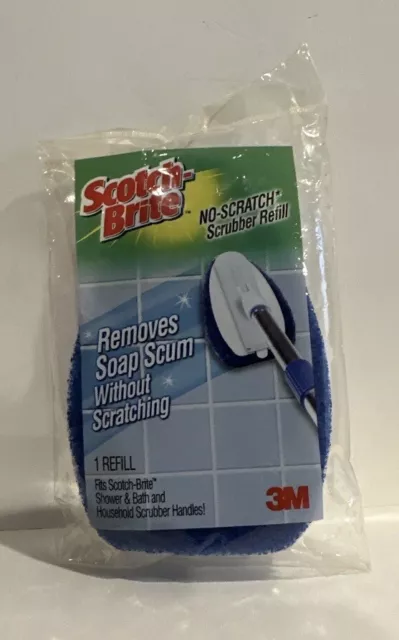 1 Scotch-Brite Shower Scrubber Refill For Bath And Tub, Blue, Discontinued NOS