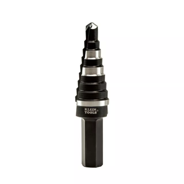 Klein Tools KTSB03 Step Drill Bit Double Fluted #3, 1/4 to 3/4-Inch 8