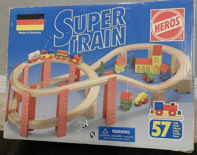 Heros wooden train sales set