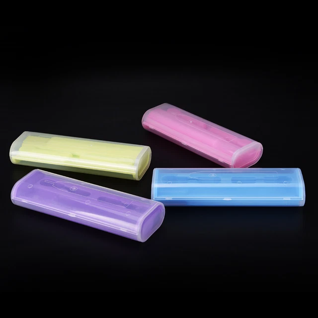 Estuche de viaje para cepillos de dientes eléctricos limpiador de retenedor transparente