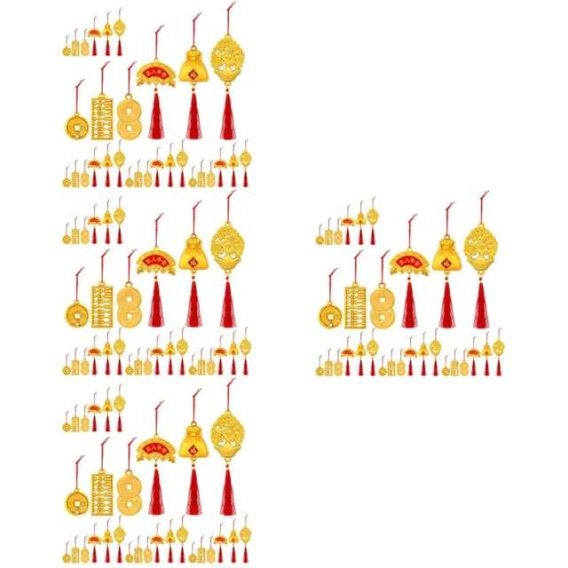 192 Pcs Pendentif Bonsaï Du Nouvel An Décoration Chinois Année Lapin Fenêtre