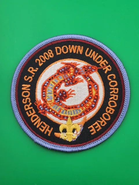 Henderson S.R. 2008 Down Under Corroboree Patch BSA Boy Scouts Of America NEW