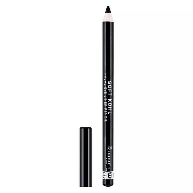 Rimmel London Soft Kohl Smudge-proof Eyeliner Pencil, Jet black, 1.2 g