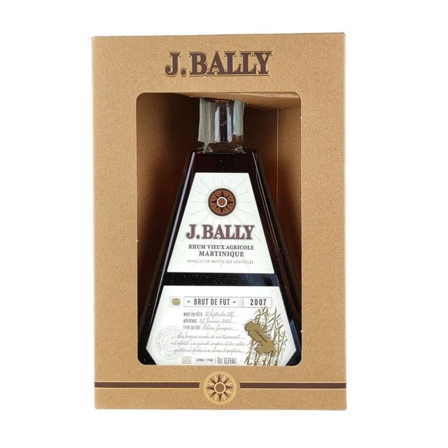 J. Bally - Rum Vieux Agricole Martinique Pyramide Brut de Fut 15 y 2007 0,70 lt.