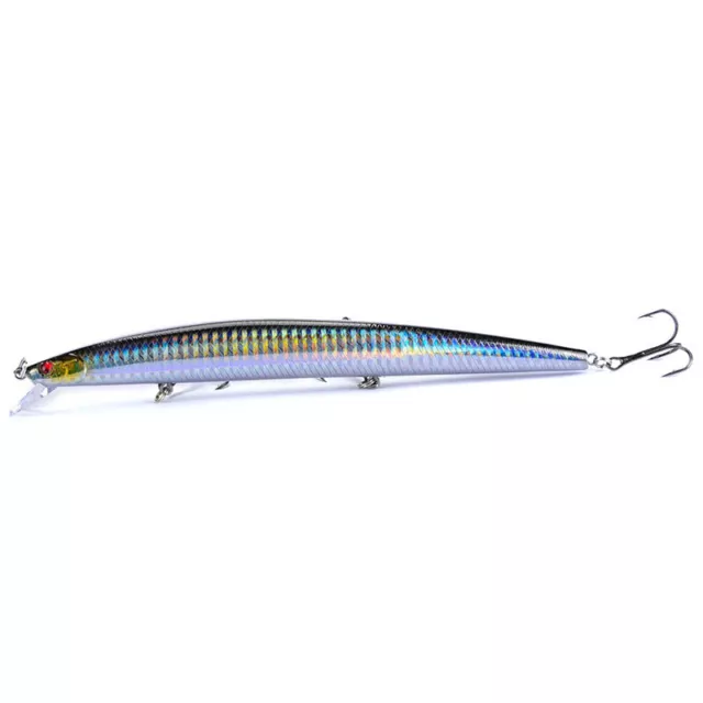 18cm 24g big long fish Minnow sea fishing lure bait 3D eyes Strong hooks lLNTJI