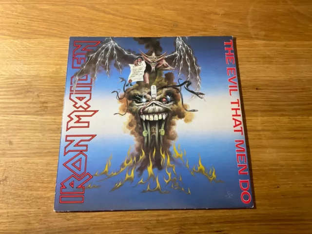 Iron Maiden The Evil That Men Do 1988 Original 7” EMI EM 64 free UK posting