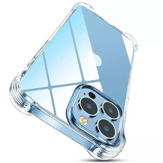 Clear Case For iPhone 15 14 13 11 12 Pro Max 7 8 6 SE X XR Shockproof Gel Cover