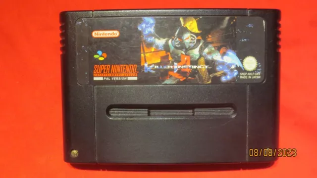 Killer Instinct for SNES Super Nintendo. Cart Only. Pal