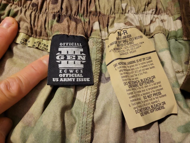 USGI Gen III ECWCS Level 5 OCP Multicam Softshell Trouser FR, Medium Reg NWT 3
