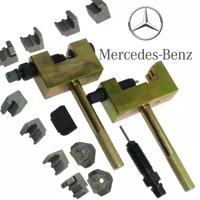 Mercedes jeu d'outils de rivetage chaîne moteur simple duplex et double rouleau 2