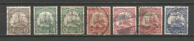 Reich Kolonien Deutsch-Südwestafrika SWA 1906 Mi 24 25 26bx2 26a 27 gest