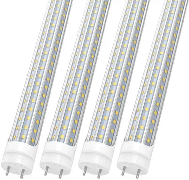 4FT T8 LED Tube Light Bulbs 22W 28W 60W G13 2-Pin 6500K LED Shop Light Bulb