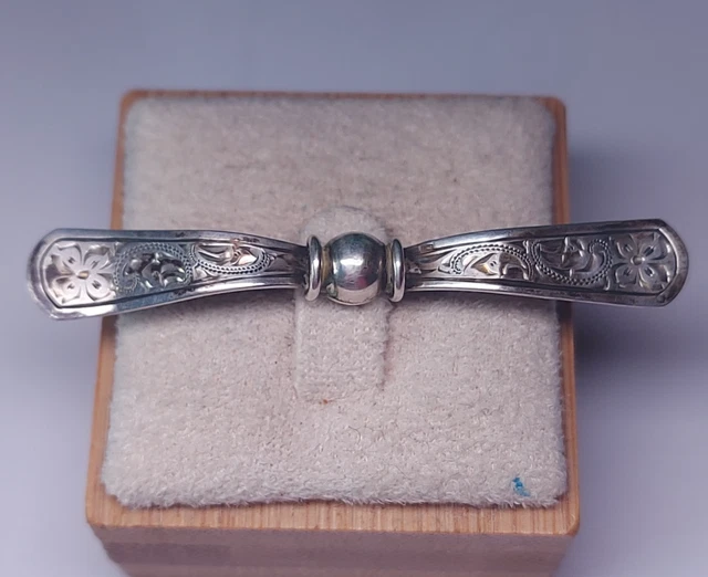 Broche Ancienne Oiseau En Argent Massif Avec Marcassites Et Grenat - Vers 1900, état Usage