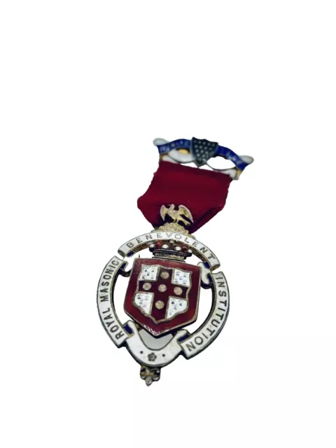 British Masonic Medal Royal Benevolent Institution Steward 1922