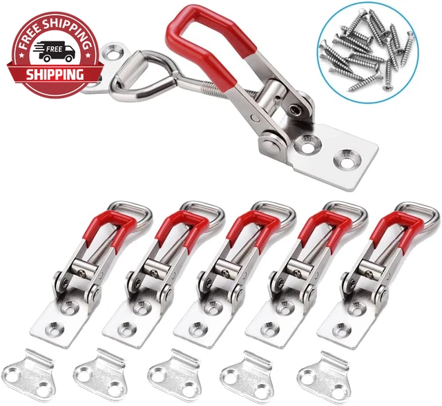 6-Pack 4001 330Lbs Holding Capacity Adjustable Toggle Latch Clamp Smoker Latch C